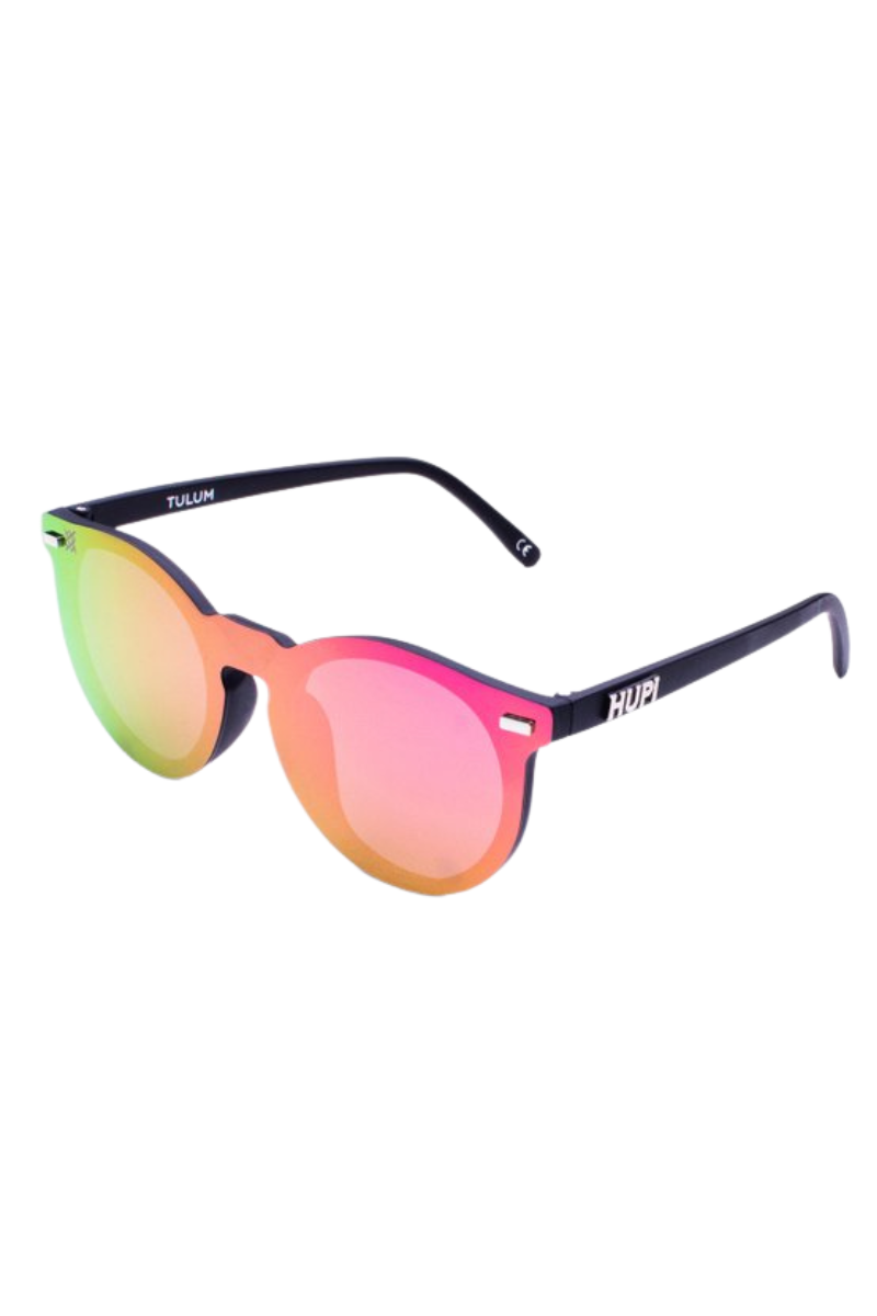 ÓCULOS DE SOL TULUM PRETO-LENTE ROSA