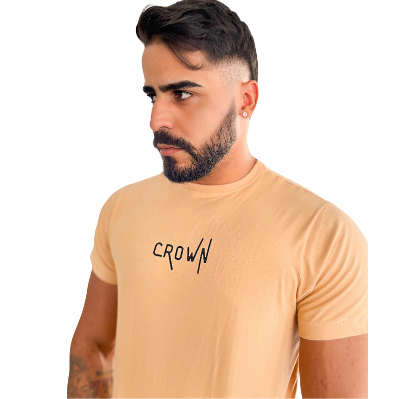CAMISA CROWN BEGE