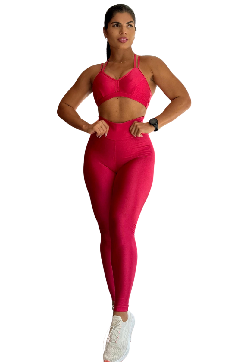 CONJUNTO GLOW ROSA CHOQUE