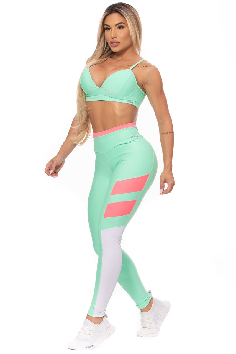 CONJUNTO TOP E LEGGING FITZONE GREEN