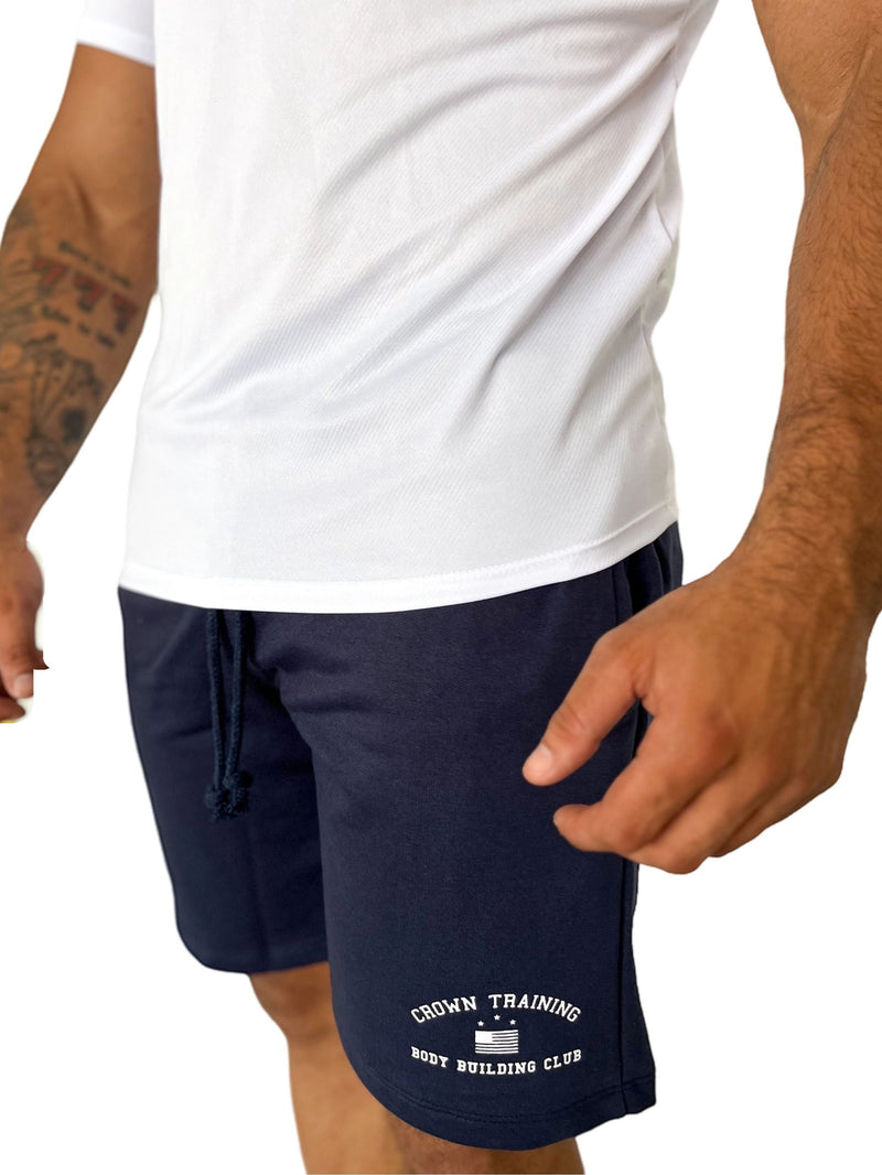 BERMUDA CROWN MOLETOM DARK BORDADA AZUL