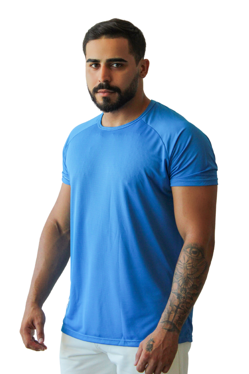 CAMISETA DRY FIT SIDE LUPUS NÁUTICO AZUL