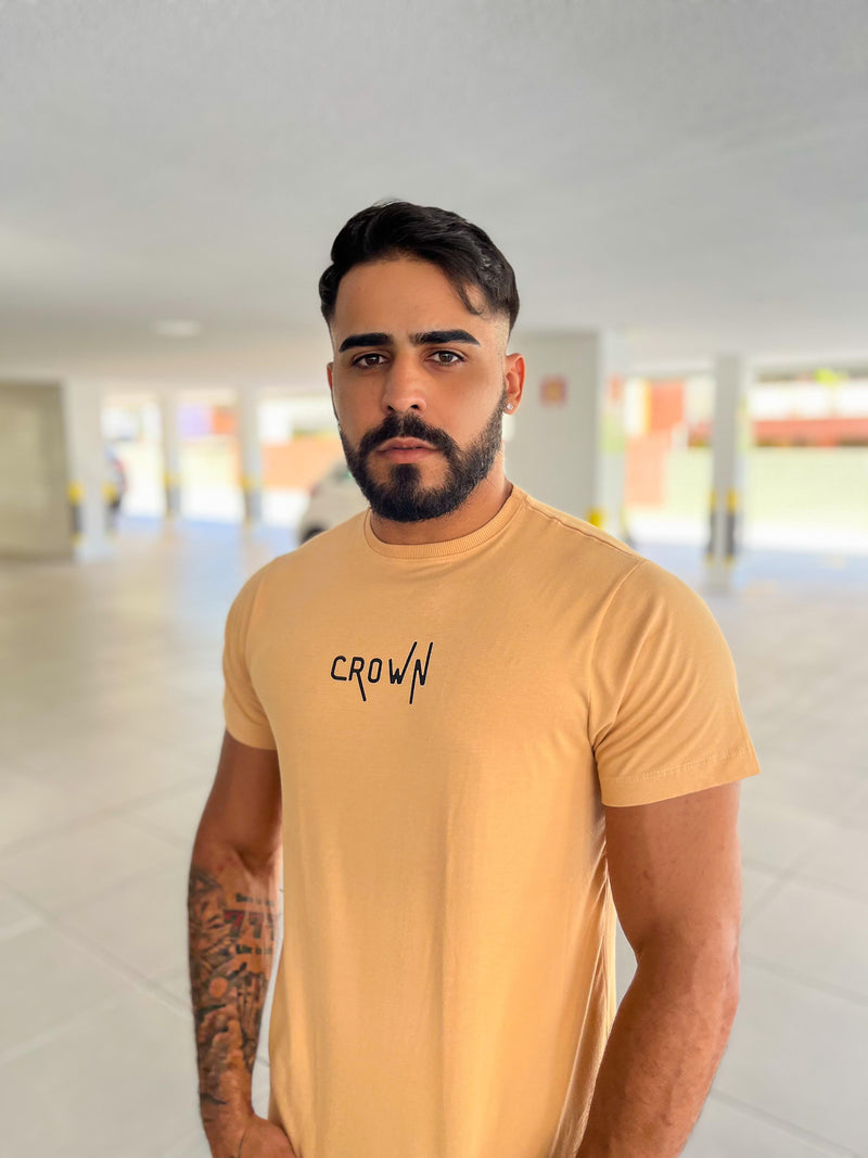 CAMISA CROWN BEGE