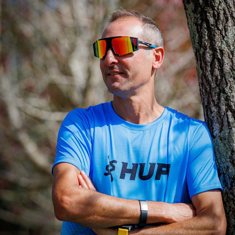 OCULOS HUPI FORCE PRETO/LENTE VERMELHO